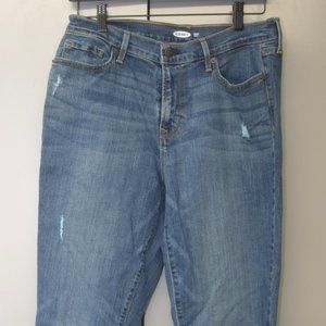 EUC Old Navy Women's Curvy Skinny Blue Jeans, Size 10 Tall